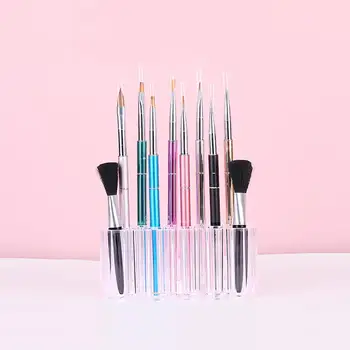 

Jewellery Makeup Brush Storage Container Transparent Manicure Display Pen Holder Lightness and Portability No Space Occupy