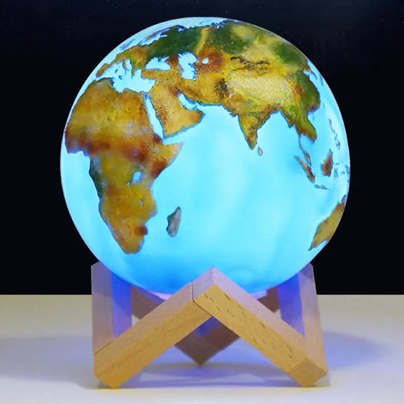 Новое поступление Изменение цветов 3D Рисунок нарисованная земля светодиодный