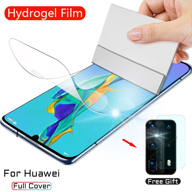 Гидрогелевая пленка с полным покрытием для Huawei P30 P20 P40 Pro Lite Защитная Mate P 20 30 40 smart Z
