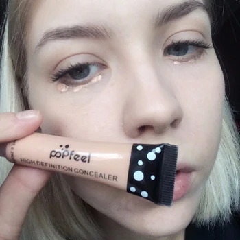 

Face Corrector Concealer Liquid Makeup Peach Yellow Full Cover Concealer Cream Make up Cosmetics Foundation Bronzer Cover Defect