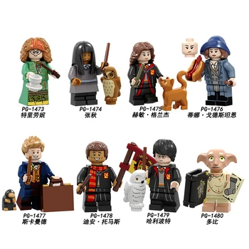 

8Pcs/Set Compatible LEGO Hermione Dobby Trelawney Building Blocks Minifigures Model Toys for Children Gift