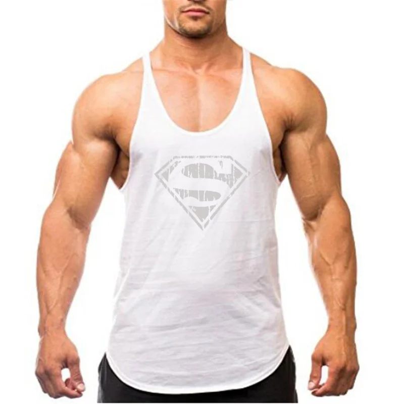 Palestra Muscle Fitness Training Running Vest abbigliamento canotta Mens Bodybuilding canottiere senza maniche moda allenamento canottiera - immagine 6