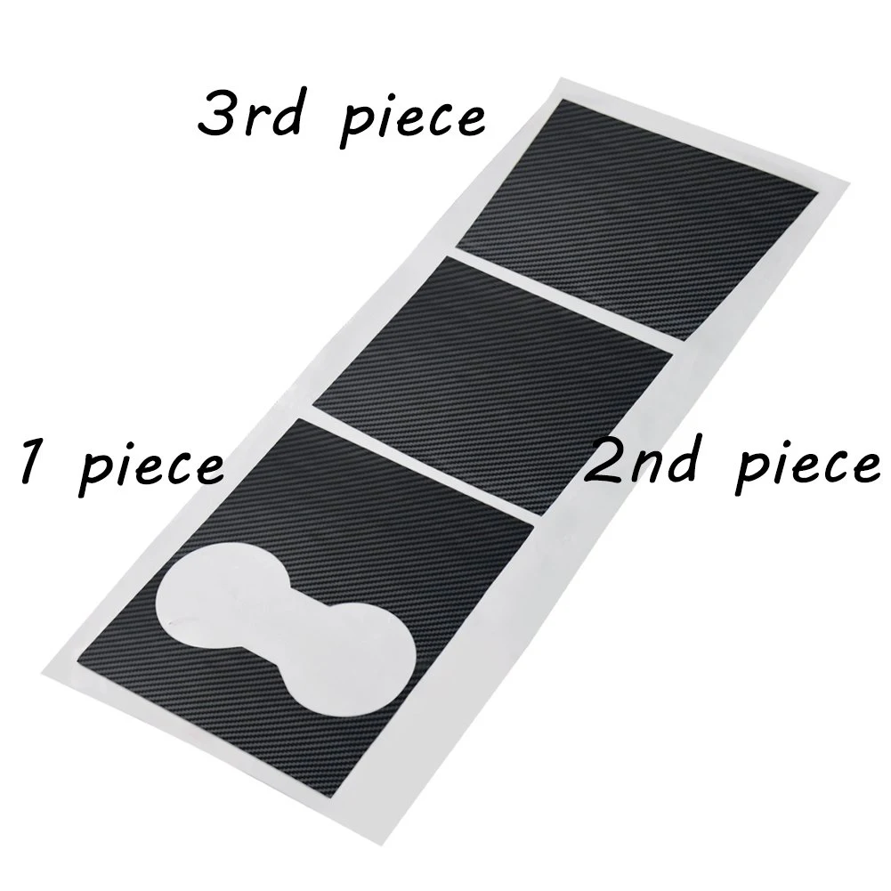 

Decorative Sticker Carbon Fiber Anti-scratch Armrest Box Wrap Self Adhesive Car Center Console Control Panel For Tesla Model 3