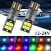 Uds coche T10 LED Canbus W5W 3030 10SMD 12V-24V 194 168 Auto LED Interior del coche Luz de lámpara de techo de lectura de la luz 10W ► Foto 1/6