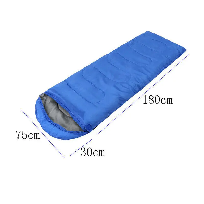 210cmx75cm Multifuntional Envelope Sleeping Bag Warm Hooded Summer Sleeping Bags Outdoor Camping Adult Travel Lazy Sleep Bag