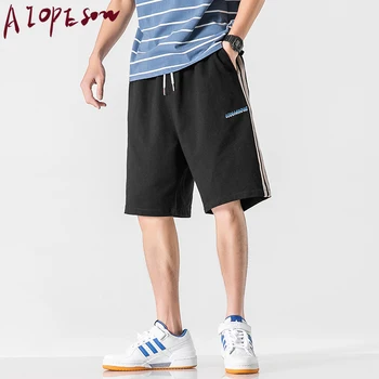 

AIOPESON 2020 New Summer Shorts Men Clothing Casual Loose Sports Mens Shorts Solid Color Breathable Pocket Short Pants Men