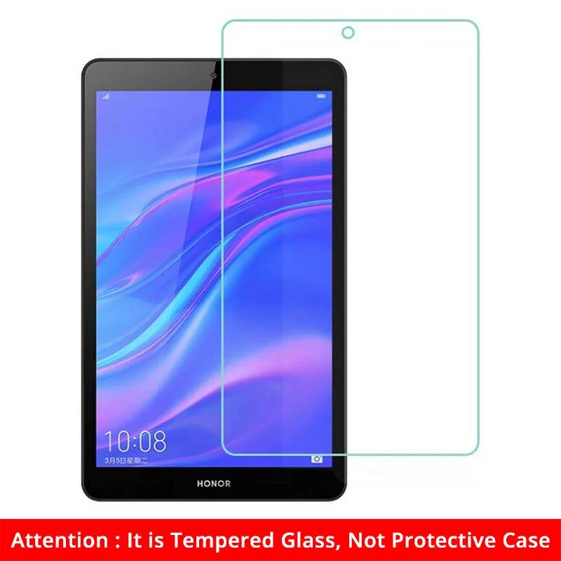 Чехол для huawei MediaPad M5 Lite 8 JDN2-W09/AL00 8," Тонкий флип-Стенд PU кожаный чехол для huawei Honor Tablet T5 8,0 чехол - Цвет: Glass Film(Not Case)