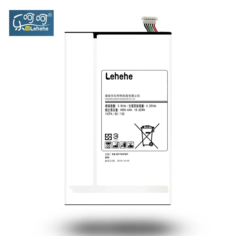 Батарея lehehe EB-BT705FBC для samsung GALAXY Tab S 8,4 T700 T705 T710 T705C 4900 мАч Замена с инструментами подарок