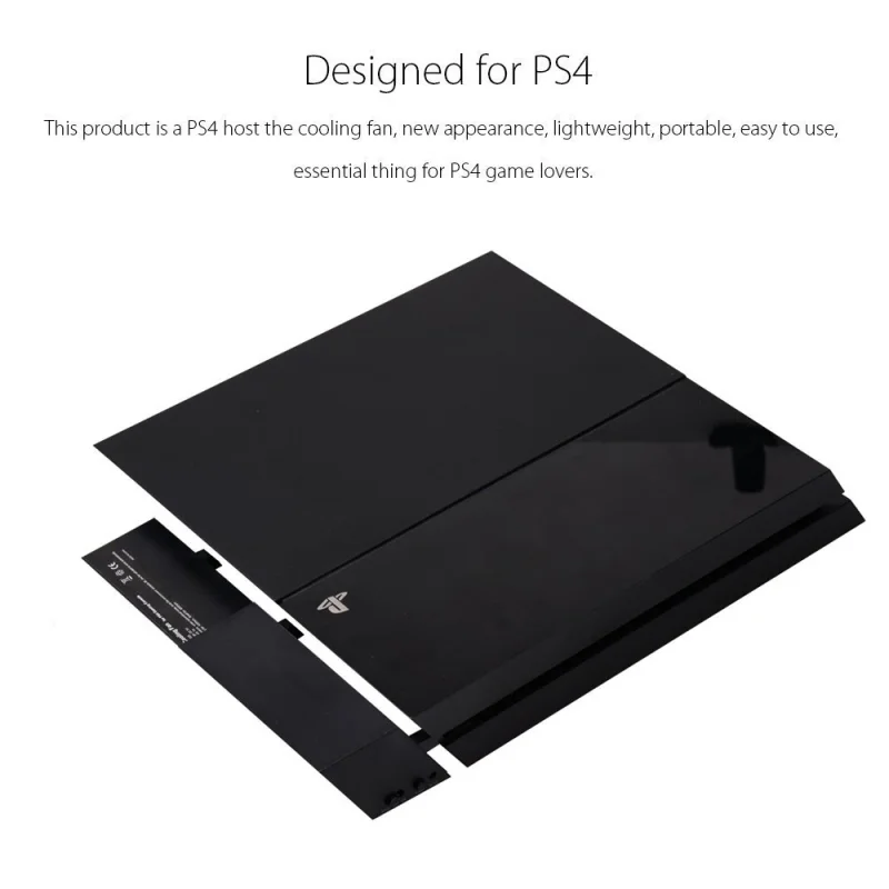 Ventilador Silencioso Horizontal Vertical Ps4 Ventiladores Controle de Temperatura Turbo Usb External Cooler para Playstation Console - Image 5