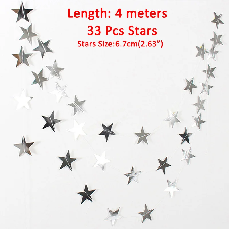 silver star banner Синий баннер с днем рождения, воздушные шары, украшения для маленьких мальчиков и детей, праздничные принадлежности для взрослых, гирлянда, сувениры, первый 1, 2, 3, 4, 5, 6, 7, 8, 9, 10 - Цвет: silver star banner