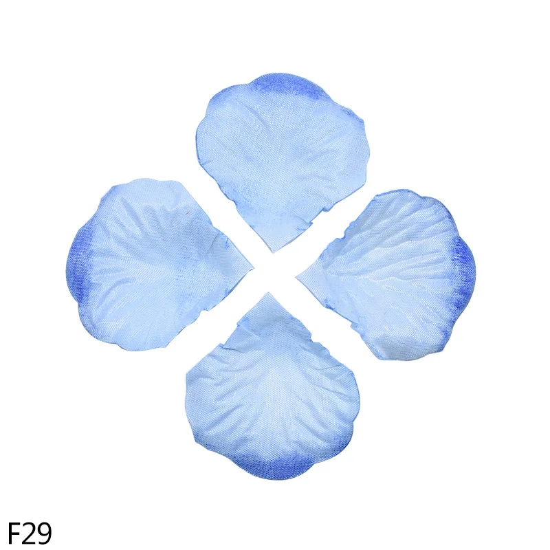 F29 500/1000pcs 5*4.5CM Romantic Artificial Flowers Colored Silk Rose Petal Fake Rose Flower For Wedding Marriage Room Decor Supplie - Цвет: F29