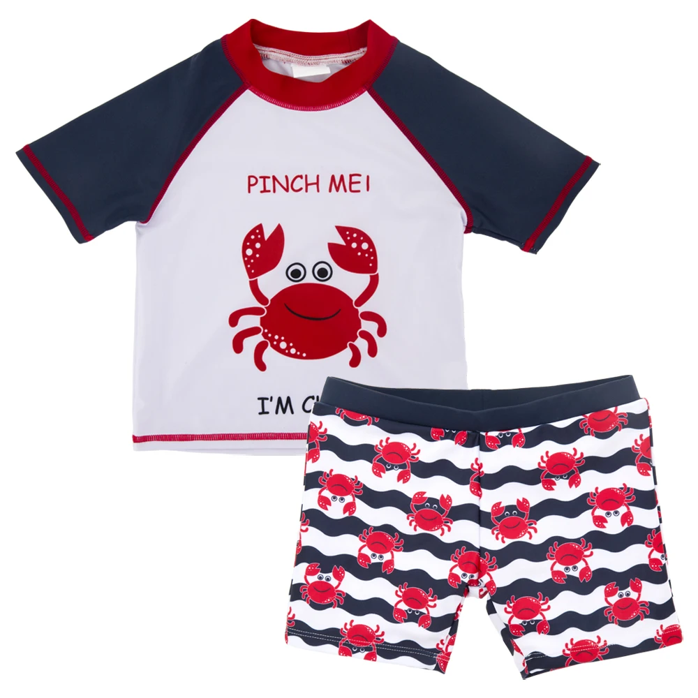 Honeyzone/детский купальный костюм для мальчиков 3-10 лет, летняя пляжная одежда с короткими рукавами, одежда для серфинга, плавания для мальчиков