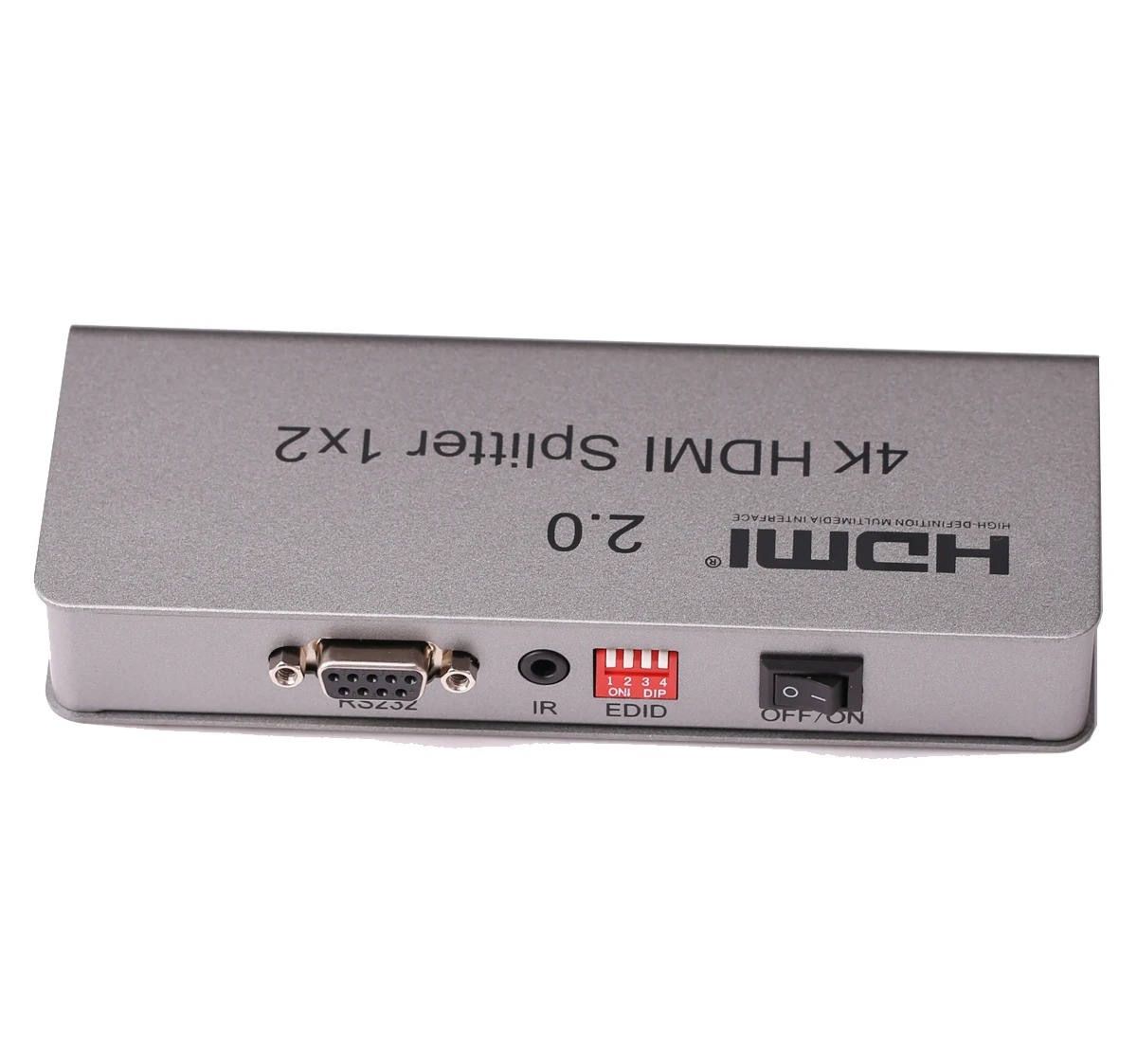 HDMI 2.0 1X2 Splitter 4K 60HZ 1 IN 2 Out HDMI Splitter Switch Converter With EDID RS232 HDCP Suppor