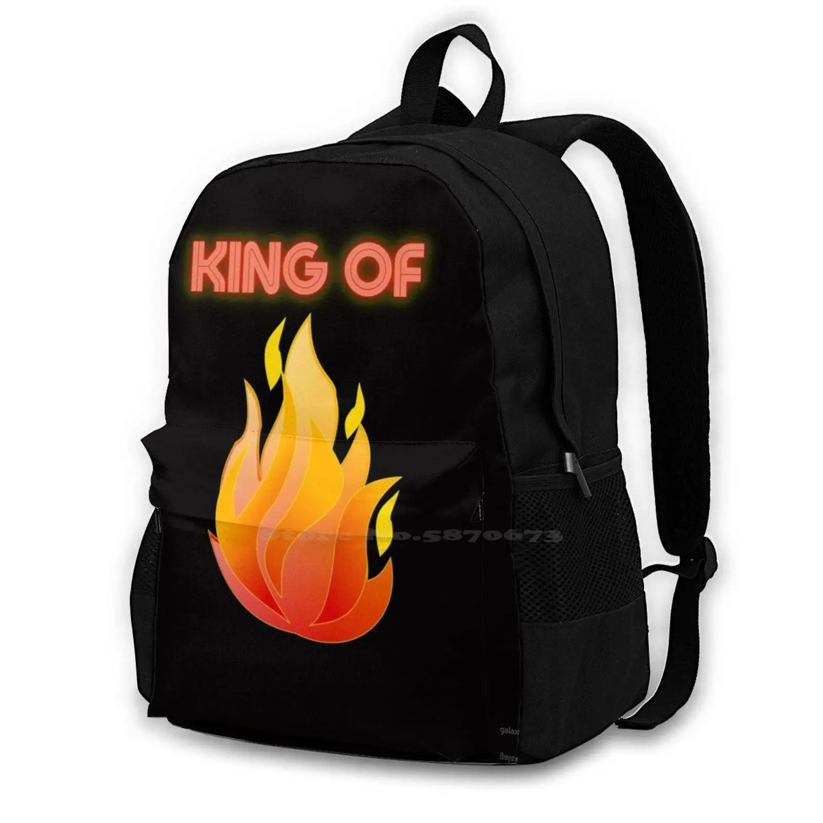 

Туристический рюкзак King Of Fire, школьный ранец для девочек-подростков, с кубиками огненных шаров, Kng Of Fire King Fire, тюльпан