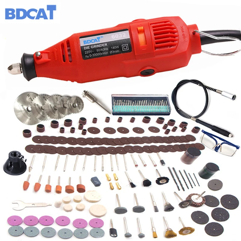 

30000RPM 180W Electric Drill Mini Engraver With 6 Variable Speed For Dremel Rotary Tool Drilling Machine Polishing 110V/220V