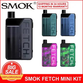 

SMOK Fetch Mini Pod Vape Kit 3.7ml Cartridge 1200mAh battery Electronic Cigarette with RPM mesh Triple Coils pod kit VS RPM40