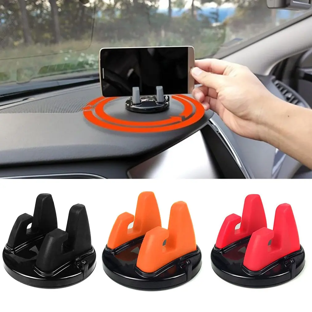 

Car Phone Holder Stands Rotatable Support Anti Slip Mobile 360Degree Mount Dashboard GPS Navigation Auto Accessories phoneholder