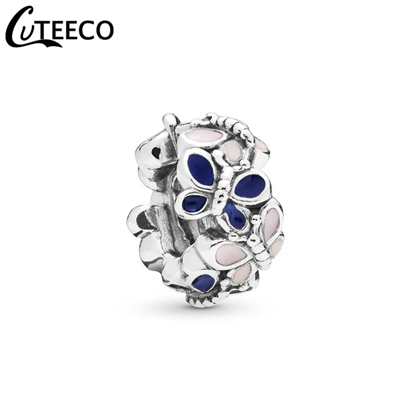CUTEECO новый дизайн розовый синий Бабочка эмаль сделай сам бисер подходит для