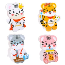 Calendrier du tigre en dessin animé 2022, joli bureau, calendrier, calendrier mensuel, calendrier quotidien, calendrier annuel, organisateur