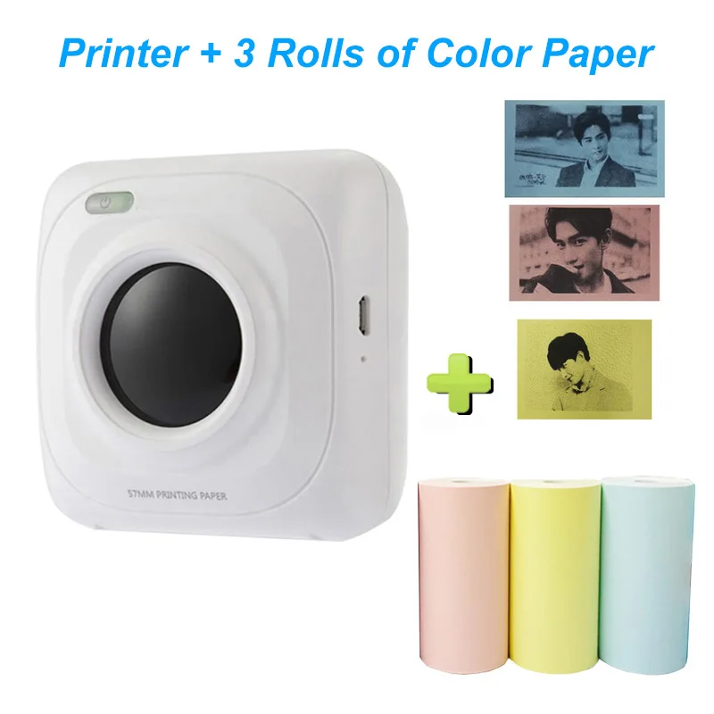 best mini photo printer PAPERANG Portable Bluetooth Photo Mini Printer Thermal Printer Pocket Printer Inkless Clearly Printing For Mobile Android iOS P1 mini printer for laptop Printers