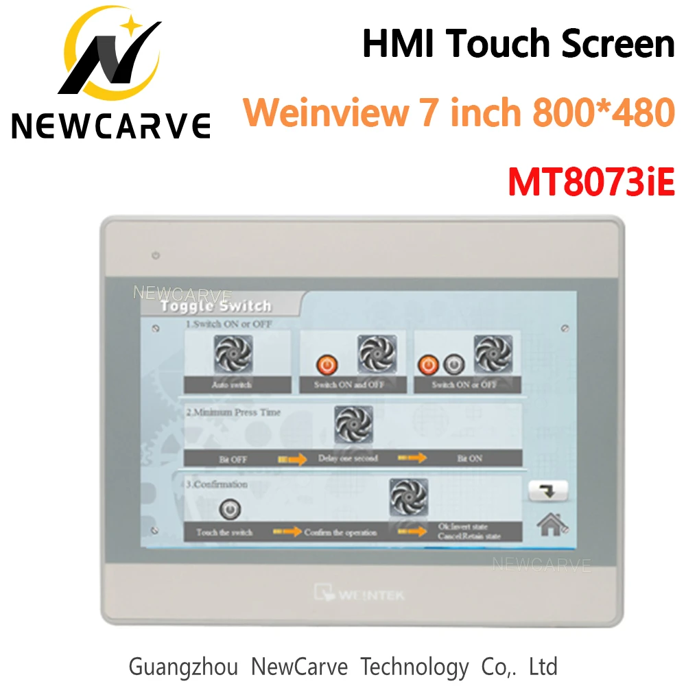 

MT8073iE HMI Touch Screen 7 Inch Built-in EasyAccess2.0 WEINVIEW/WEINTEK Dual Ethernet Human Machine Interface Display NEWCARVE