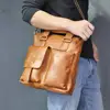 Men Original Leather Casual Maletas Business Briefcase 12