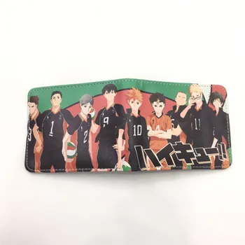

Anime Haikyuu PU Men Wallet Short Bifold Photo Card ID/Credit Card Holder Coin Purse