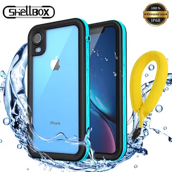 

Shellbox IP68 Waterproof Case for iPhone 11 Pro Max Shockproof Silicone Case Cover for iPhone X XR XS MAX Anti-virus Phone Cases