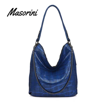 

Stylish Bucket Bag with Chain Animal Pattern Large Designer Handbags High Quality Bags for Women Crocodile