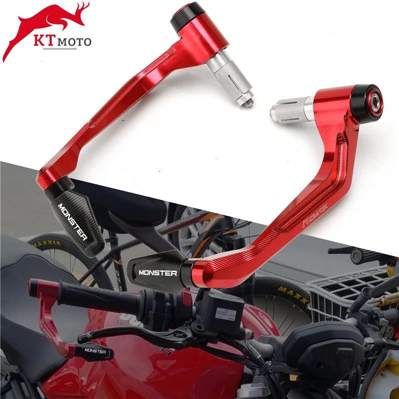 Для DUCATI Monster 821 695 696 797 1200 1200S 1100/S ручки руля с ЧПУ концы + защита рычагов тормозной