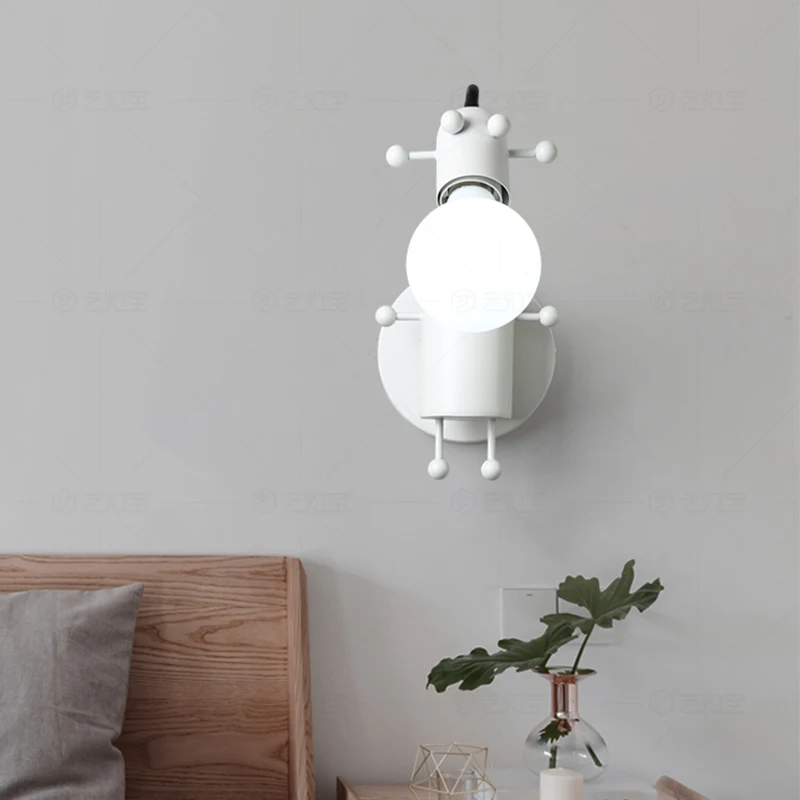 

Modern LED Lighting Wall Lamp Acrylic Deer Head Small Wall Lamp for Interior Decoration Study Bedroom Children Room Wall Lamp