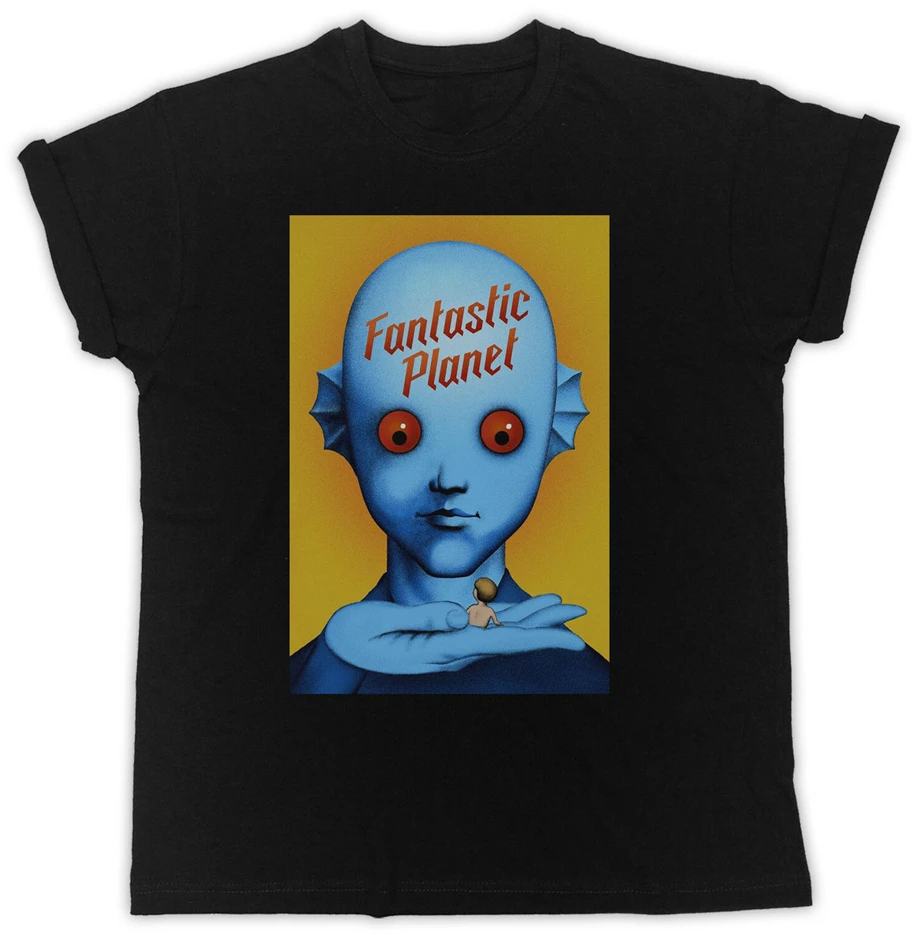 

Cool Funny Fantastic Planet Movie Poster Tshirt Unisex Black Mens T Shirt New Unisex Funny Tops Tee Shirt