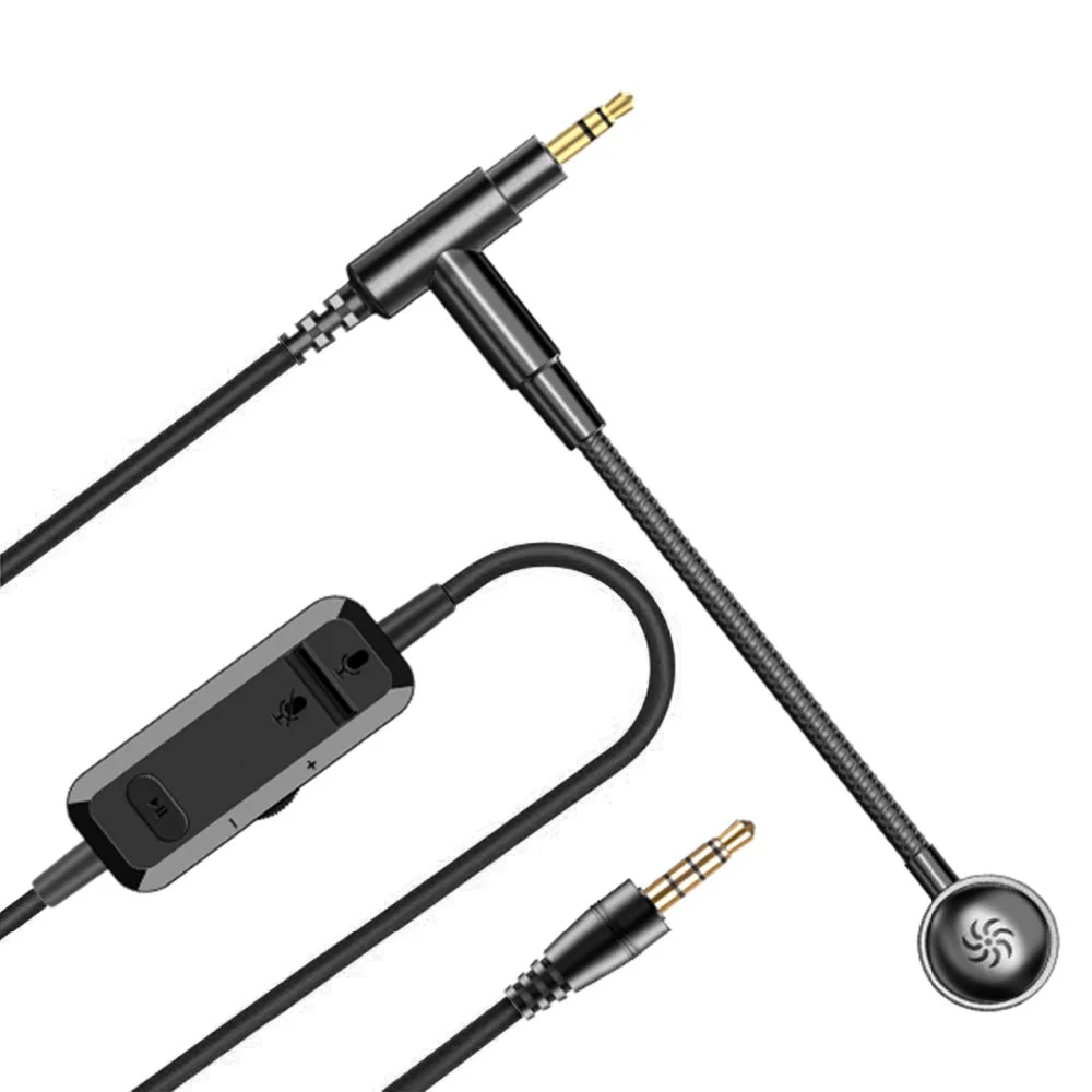 mudo de um botão para fones de ouvido Oneodio, 3,5mm
