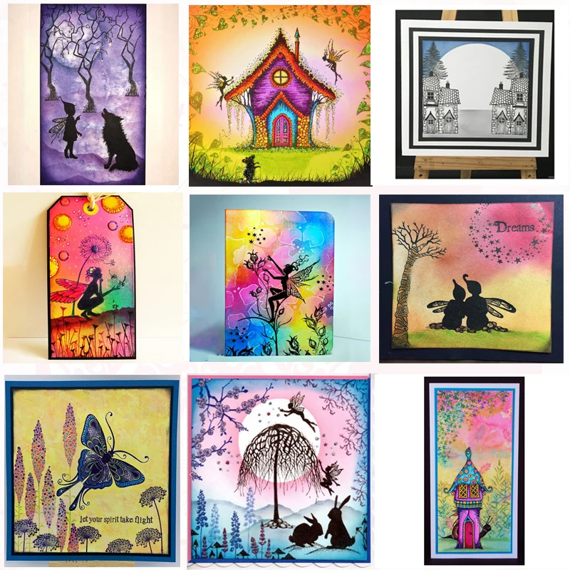 

fairy Clear Stamp for Scrapbooking Transparent Silicone Rubber DIY Photo Album Decor STAMPS for diy paper card making
