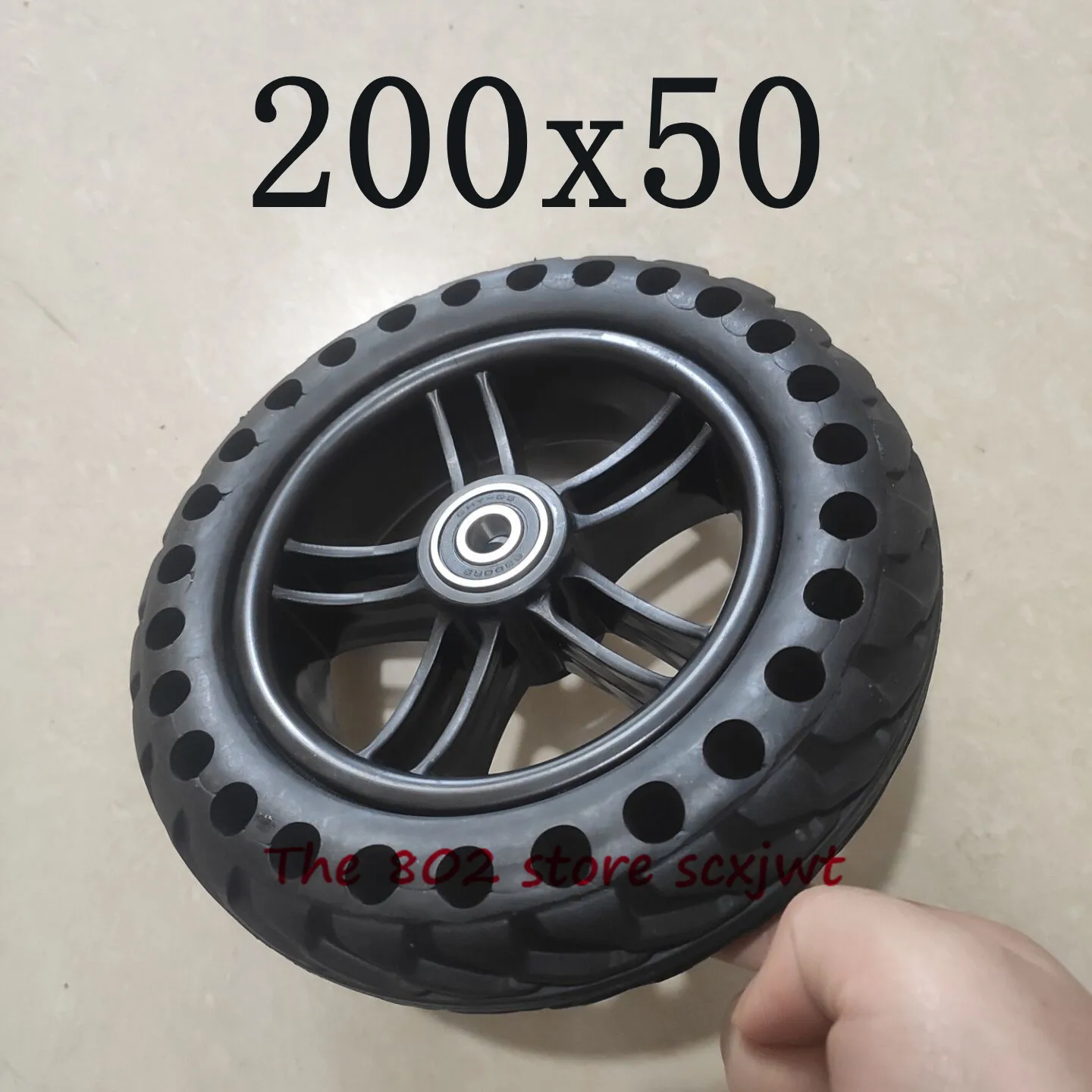 Новинка 200x50 шины для твердых колес взрывозащищенные шины для электрического велосипеда и скутера 200*50 твердые шины для мотоциклов отверстия для пчелиного улья