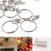 Silver Plated Metal Blank Keyring Keychain Split Ring Keyfob Key Holder Rings Women Men DIY Key Chains Accessories ► Photo 3/6