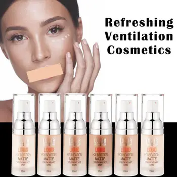 

LULAA Makeup Foundation Long-lasting Full Coverage Face Concealer Nude Base Matte Cushion Foundation Waterproof BB CC Cream