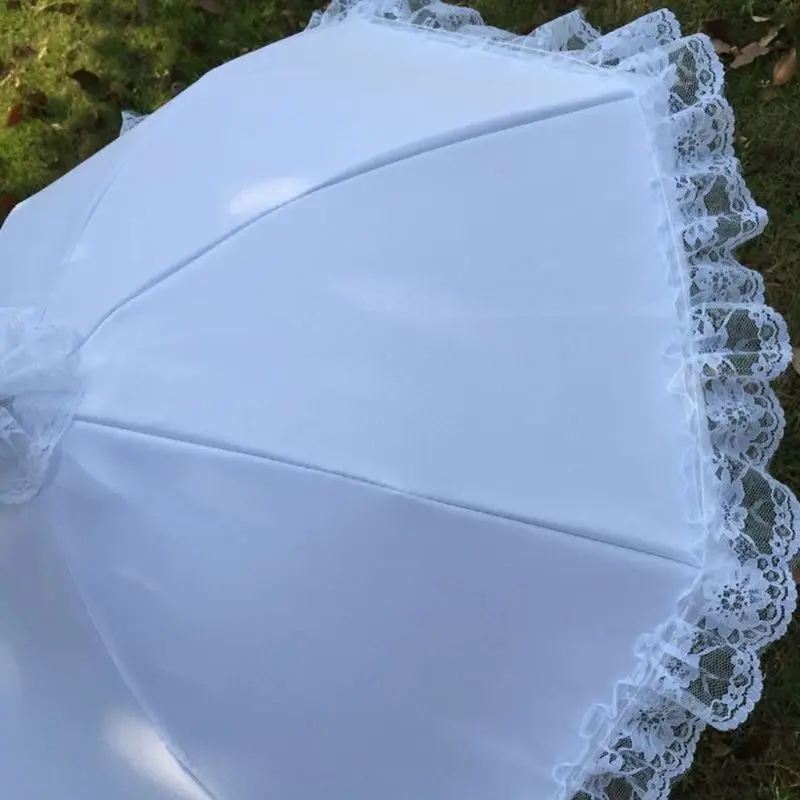 Свадебный зонтик полый кружевной белый романтический реквизит для фотосессии декоративный зонтик Цветочница E15E