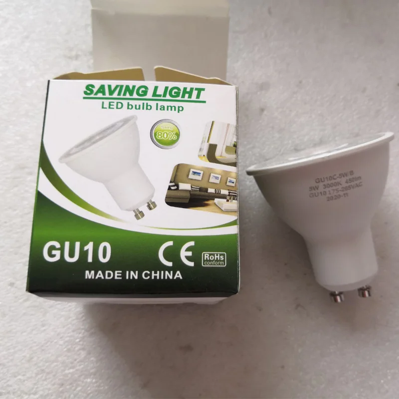 1 Pezzo Gu10 Led Lampada Faretto Lampadina 5W Lampara 220V Bombillas Lampada Spot Light Bianco Caldo Natura Bianco Freddo Bianco
