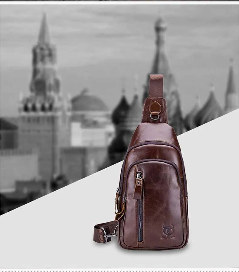 Винтажные сумки через плечо из натуральной кожи, Мужская нагрудная сумка, повседневная сумка через плечо для короткой поездки, сумка-слинг