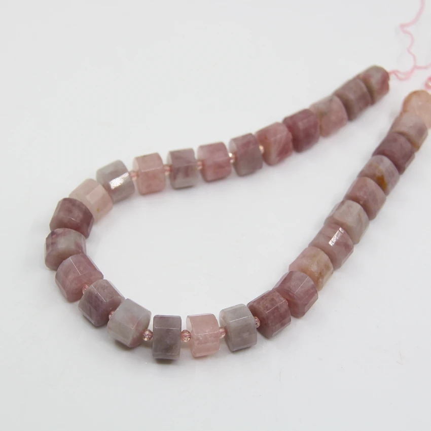 10 Stone Choice,Natural Gems Heart Shaped Space Beads,Apatite/Labradorite/Amazonite/Crystal Rondelle for Bracelet Jewelry Making