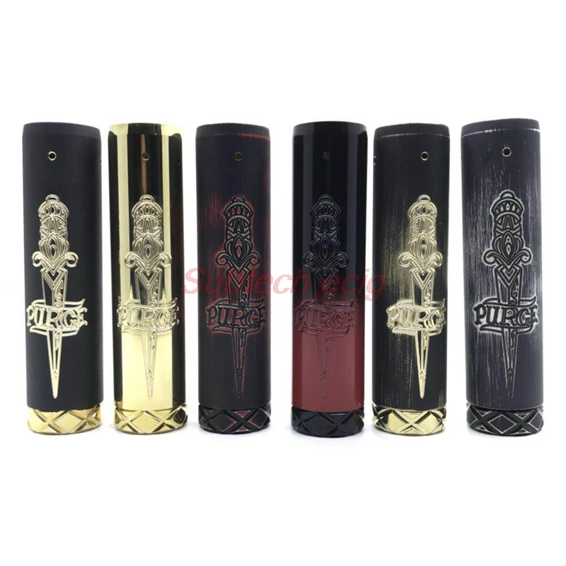 

Newest The BLOODPOINT by Purg Mods 21700 20700 battery 25mm top diameter Dagger Mod with Upgraded Solid Silver Contact Mech mod