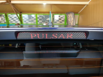 

Carbon Fiber Stickers And Decals High Mounted Stop Brake Lamp Light For Nissan PULSAR/TIIDA Hatchback 2016 2017 2018 Accessories