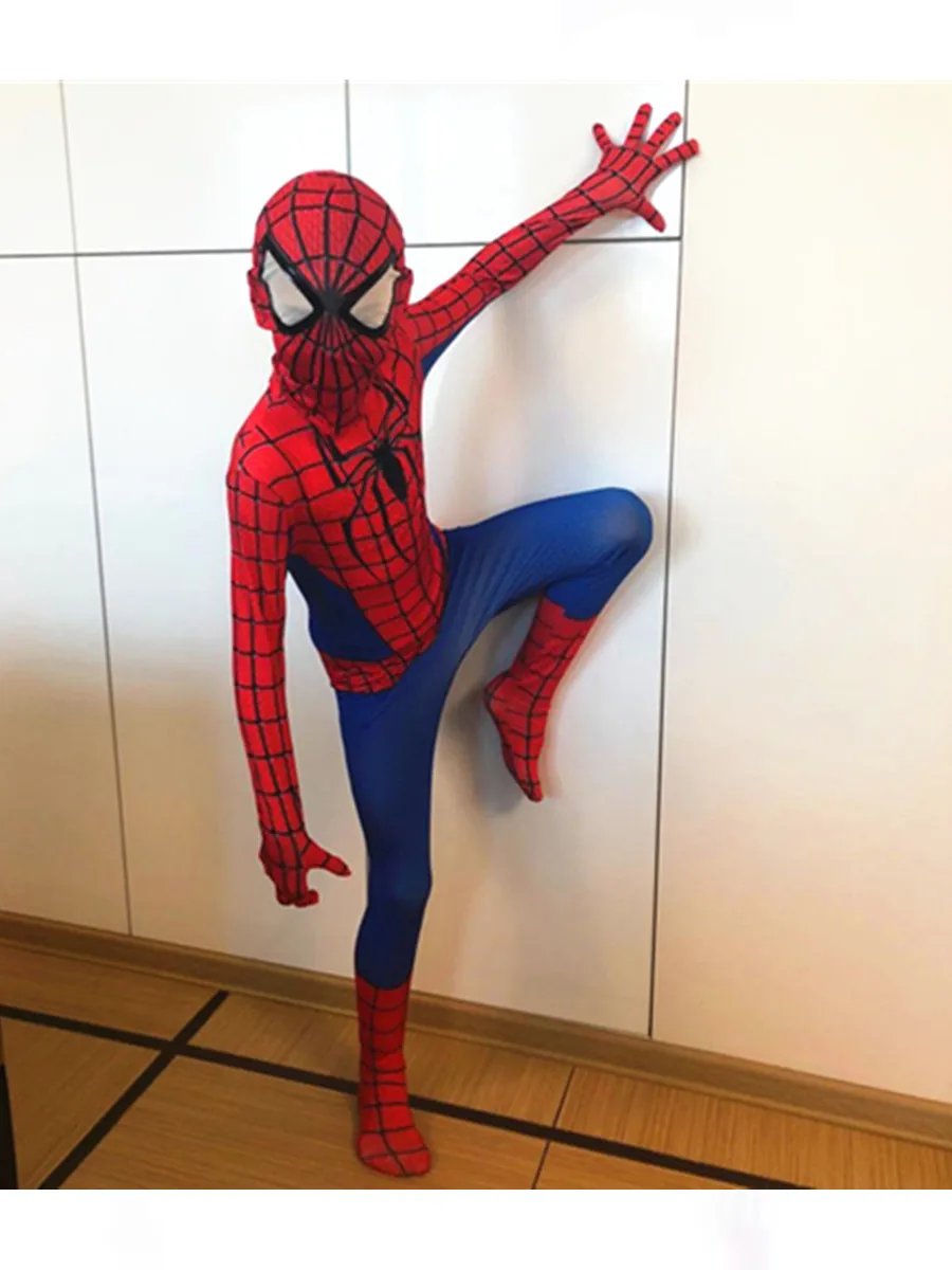 24 часа, Рождество, Год, карнавальный костюм Человека-паука для детей, для мальчиков и девочек, 3D Майлз, костюм «Моралес», костюм из спандекса