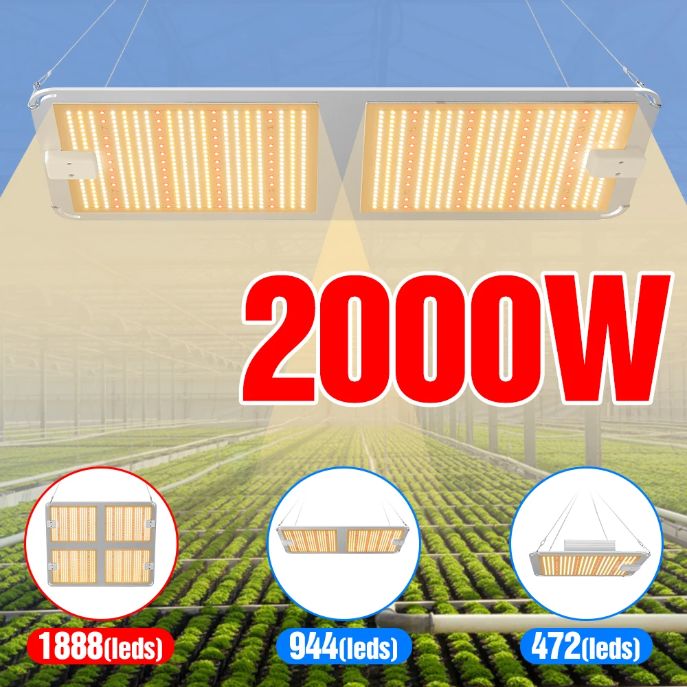

LED Phyto Lamp 1000W 2000W 4000W Grow Light LED Full Spectrum Plant Lamp LED Hydroponics Grow Tent US EU UK Plug Fitolampy 220V