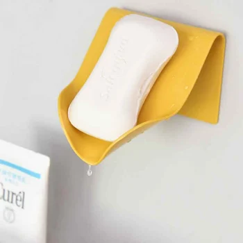

1PC Muti-Fuctional Soap Box Drain Soap Hanging Boxes Seamless Wall-mounted Drain For Bathroom ,