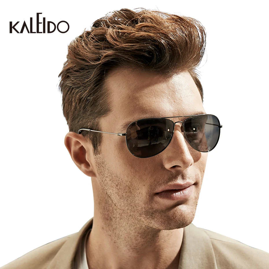 KALEIDO Anti-Reflective Sunglasses UV400 Polarized Sun Glasses Adults TAC Lenses Alloy Frame Pilot Style Eyewear For Men/Women | Аксессуары