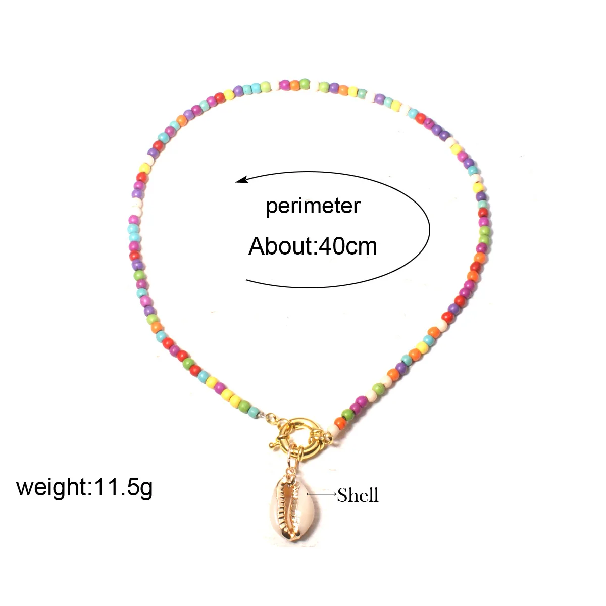 Цветной бисер чокер для женщин модные золотые богемные летние жемчужные шикарные нагрудник колье Femme раковина Каури ожерелье