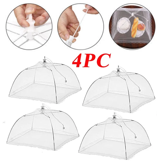 Food Cover Tent Umbrella Collapsible Covers Lace Mesh Net Anti-Mosquito  Tooly.AG