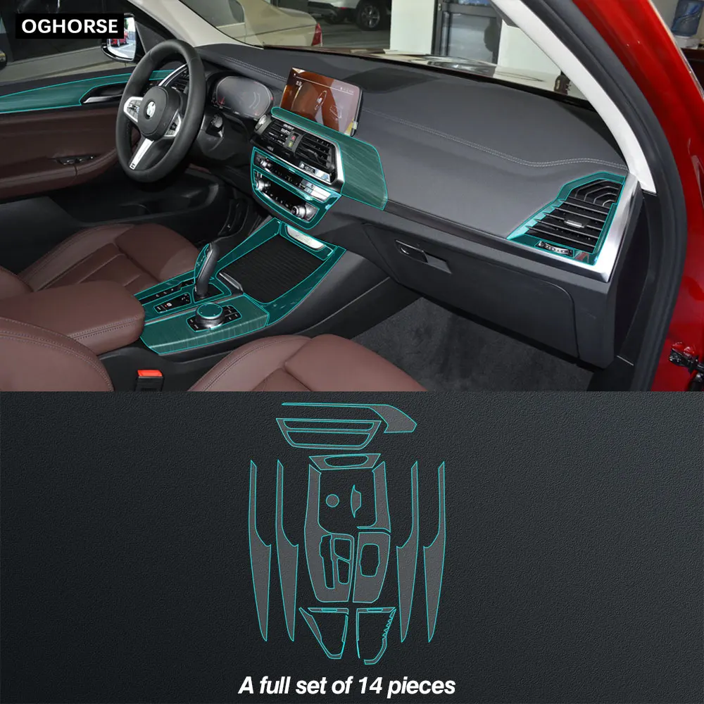 

Self Healing Car Interior Protective Film Central Control Console Gear Panel Protection Sticker For BMW X3 G01 2018- Accessories
